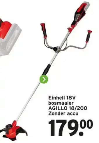 GAMMA Einhell 18V bosmaaier AGILLO 18/200 Zonder accu aanbieding