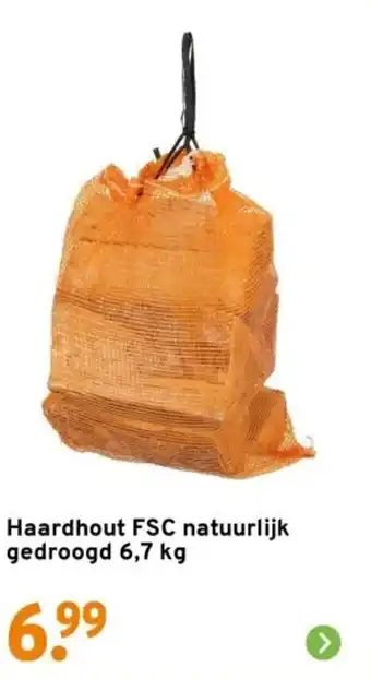 GAMMA Haardhout FSC natuurlijk gedroogd aanbieding
