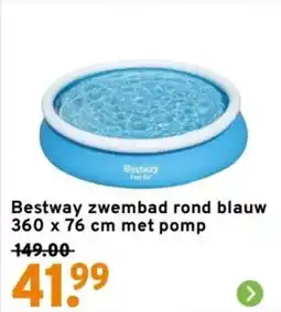 GAMMA Bestway zwembad rond blauw aanbieding