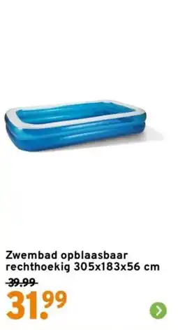 GAMMA Zwembad opblaasbaar rechthoekig aanbieding