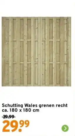 GAMMA Schutting Wales grenen recht aanbieding