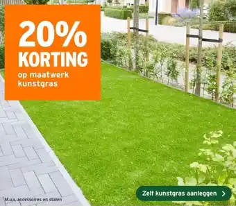 GAMMA Op maatwerk kunstgras aanbieding