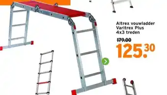 GAMMA Altrex vouwladder Varitrex Plus 4x3 treden aanbieding