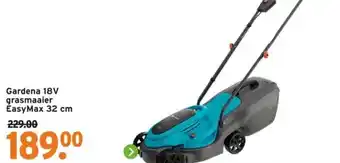 GAMMA Gardena 18V grasmaaier EasyMax aanbieding