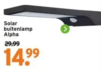 GAMMA Solar buitenlamp Alpha aanbieding