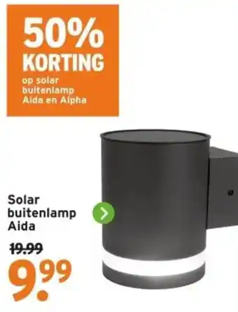 GAMMA Solar buitenlamp Aida aanbieding