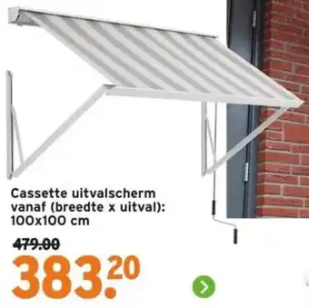 GAMMA Cassette uitvalscherm aanbieding
