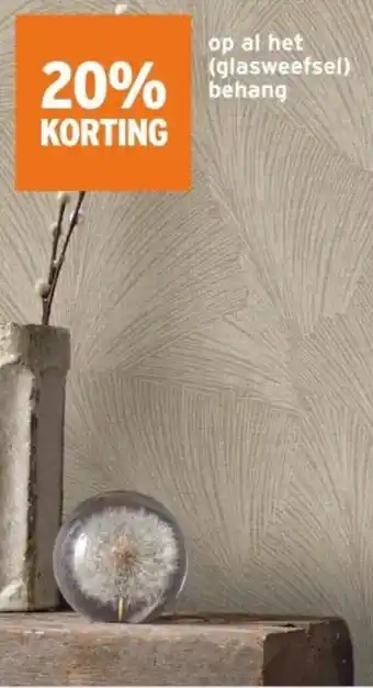 GAMMA Op al het glasweefsel behang aanbieding