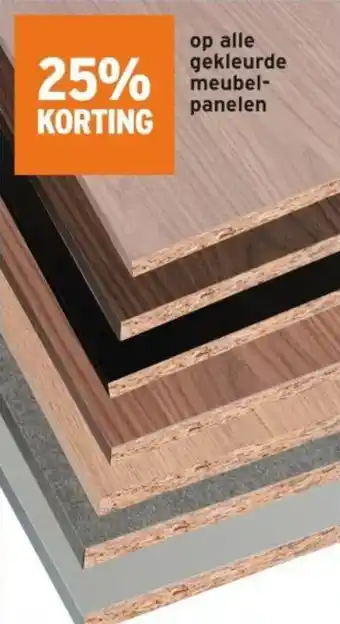 GAMMA Op alle gekleurde meubelpanelen aanbieding