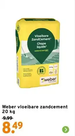GAMMA Weber vloeibare zandcement aanbieding