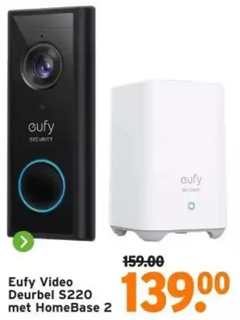 GAMMA Eufy Video Deurbel S220 met HomeBase 2 aanbieding