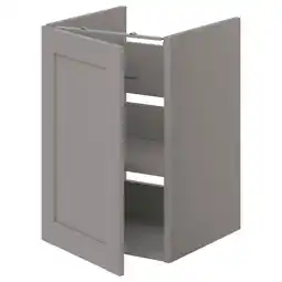 IKEA Enhet Onderkast v wastafel met plank/deur, grijs/grijs frame, 40x42x60 cm aanbieding
