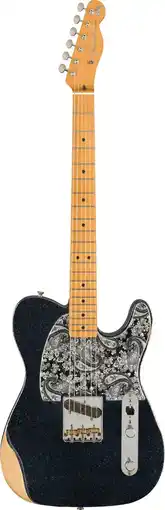 Bax-Music Fender Brad Paisley Esquire MN Black Sparkle elektrische gitaar met deluxe gigbag aanbieding