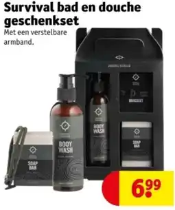 Kruidvat Survival bad en douche geschenkset aanbieding
