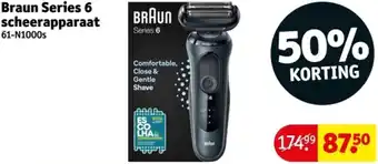 Kruidvat Braun Series 6 scheerapparaat aanbieding