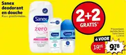 Kruidvat Sanex deodorant en douche aanbieding