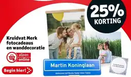 Kruidvat Kruidvat Merk fotocadeaus en wanddecoratie aanbieding