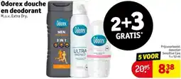 Kruidvat Odorex douche en deodorant aanbieding