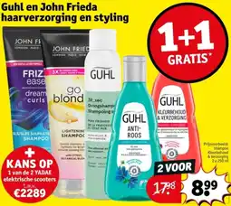 Kruidvat Guhl en John Frieda haarverzorging en styling aanbieding