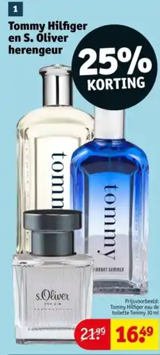 Kruidvat Tommy Hilfiger en S. Oliver herengeur aanbieding