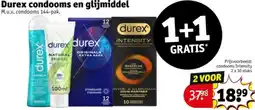 Kruidvat Durex condooms en glijmiddel aanbieding