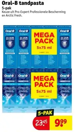 Kruidvat Oral-B tandpasta aanbieding