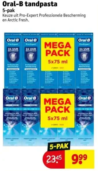 Kruidvat Oral-B tandpasta aanbieding