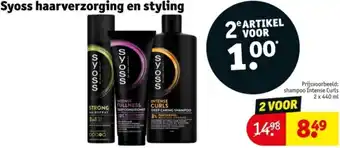 Kruidvat Syoss haarverzorging en styling aanbieding