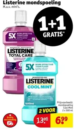 Kruidvat Listerine mondspoeling aanbieding