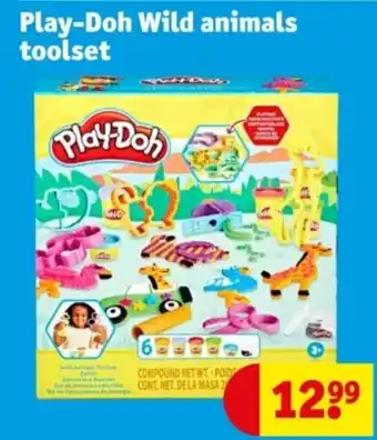 Kruidvat Play-Doh Wild animals toolset aanbieding