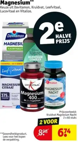 Kruidvat Magnesium aanbieding