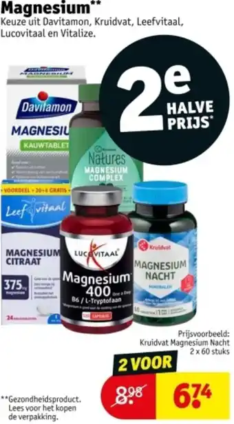 Kruidvat Magnesium aanbieding