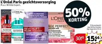 Kruidvat L'Oréal Paris gezichtsverzorging aanbieding