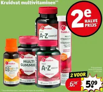 Kruidvat Kruidvat multivitaminen aanbieding