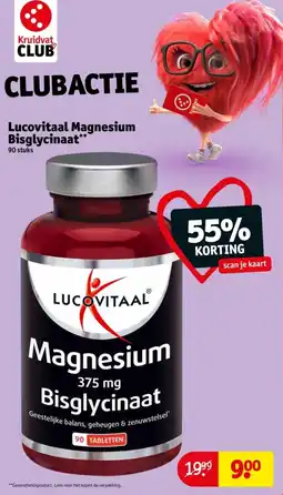 Kruidvat Lucovitaal Magnesium Bisglycinaat aanbieding