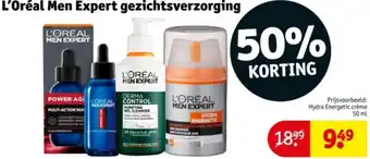 Kruidvat L'Oréal Men Expert gezichtsverzorging aanbieding