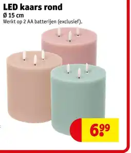 Kruidvat LED kaars rond aanbieding