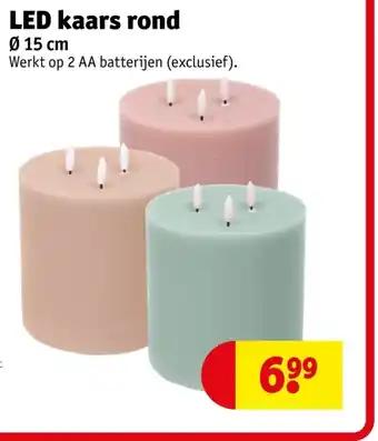 Kruidvat LED kaars rond aanbieding