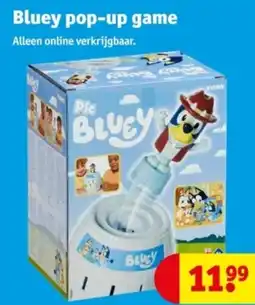 Kruidvat Bluey pop-up game aanbieding