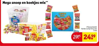 Kruidvat Mega snoep en koekjes mix aanbieding