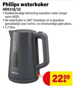 Kruidvat Philips waterkoker HD9318/10 aanbieding