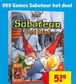Kruidvat 999 Games Saboteur het duel aanbieding