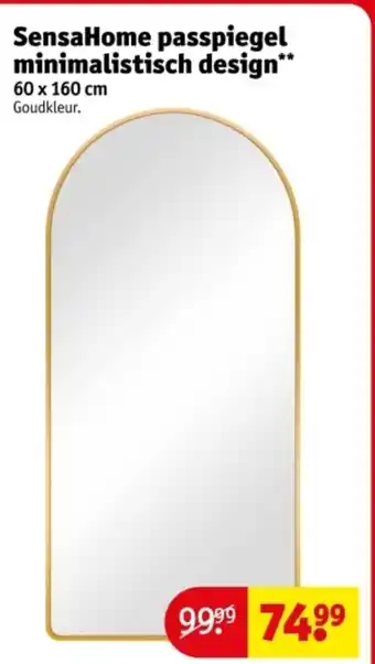 Kruidvat SensaHome passpiegel minimalistisch design aanbieding
