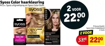 Kruidvat Syoss Color haarkleuring aanbieding