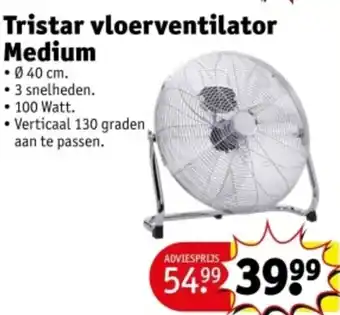 Kruidvat Tristar vloerventilator Medium aanbieding