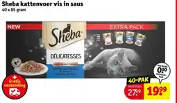 Kruidvat Sheba kattenvoer vis in saus aanbieding