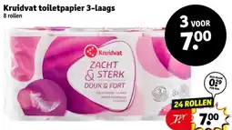Kruidvat Kruidvat toiletpapier 3-laags aanbieding