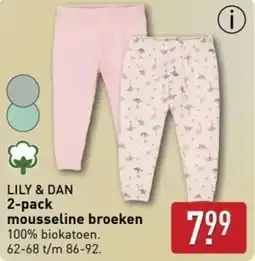 ALDI LILY & DAN 2-pack mousseline broeken aanbieding