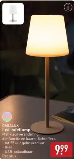 ALDI CASALUX Led-tafellamp aanbieding