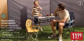 ALDI Opvouwbare campingstoel aanbieding